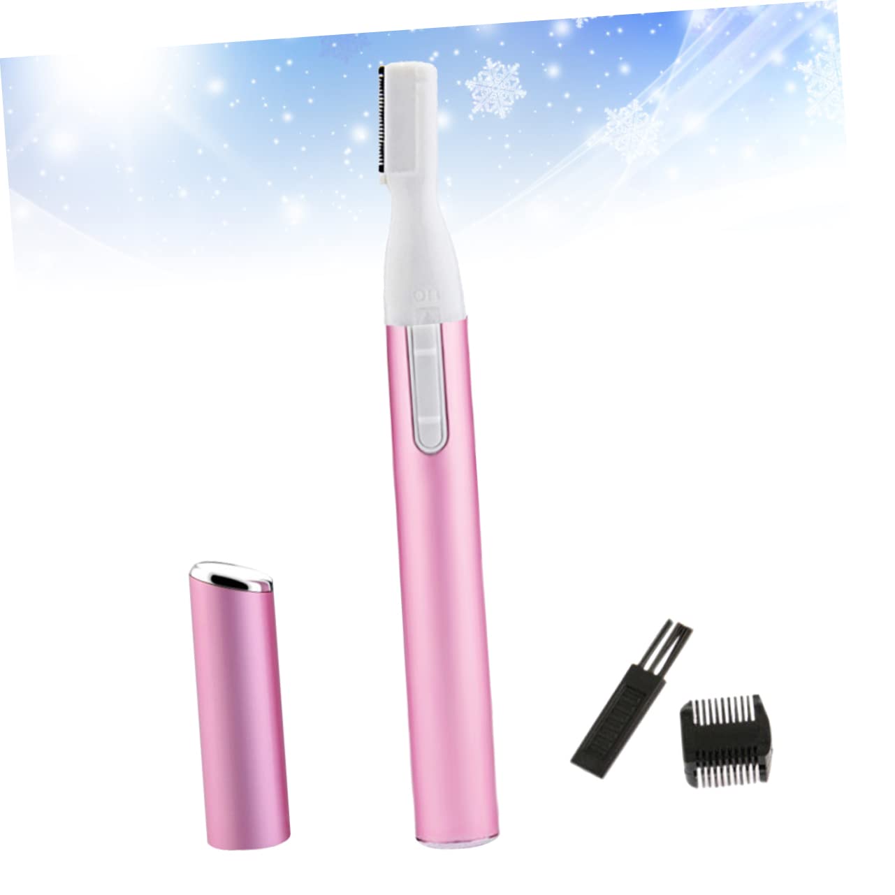 Electric Eyebrow Trimmer for Women - Rechargeable Facial Hair Remover & Eyebrow Shaver, Painless & Precise Grooming Tool (Pink) - Perfect for Eyebrow Shaping, Upper Lip & Peach Fuzz Removal at Home or Travel