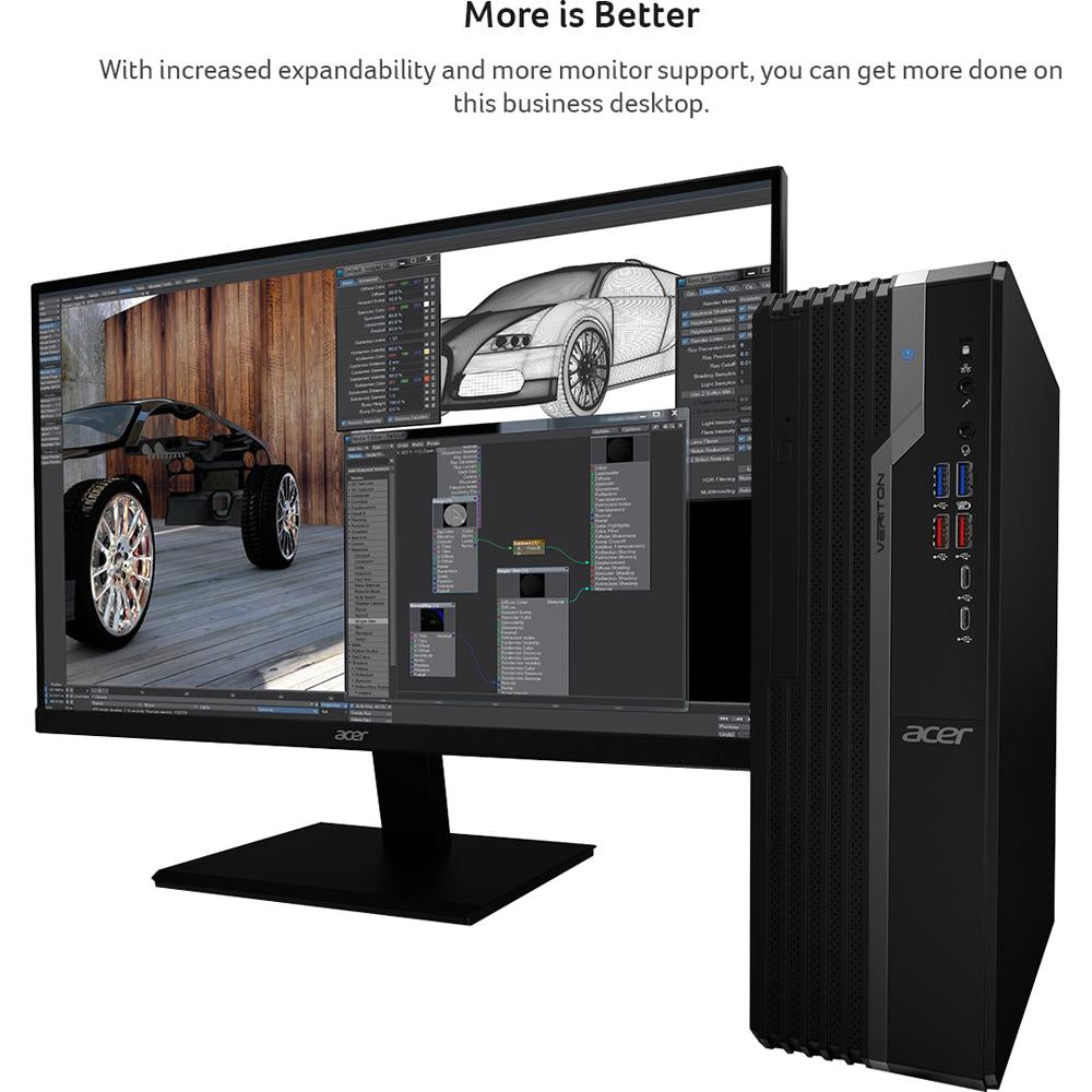Acer Veriton X VX4660G Desktop Computer - Intel Core i7 Processor, 8GB RAM, 1TB HDD - Ideal for Home Office, Business & Gaming Use