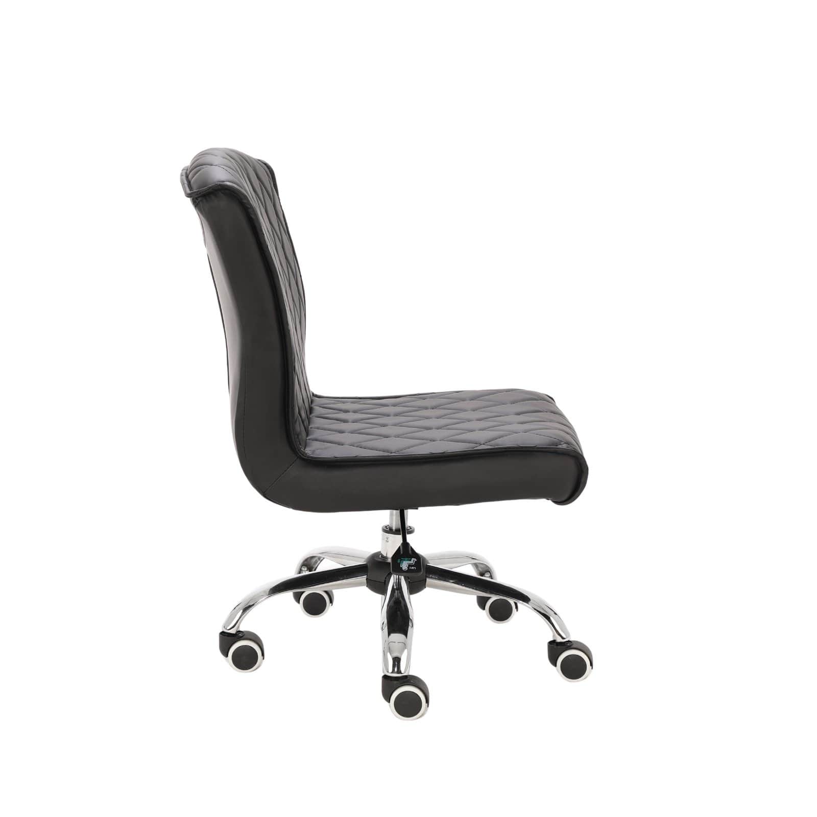 Delia Salon Pedicure Technician Stool - Adjustable Rolling Stool for Nail Technicians & Spa Professionals - Perfect for Manicure, Pedicure & Beauty Salon Use