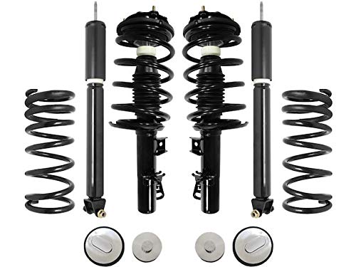 Front & Rear Air to Coil Spring Conversion Kit (6-Piece) for 1995-2002 Lincoln Continental | Suspension Upgrade for Smoother Ride & Better Handling