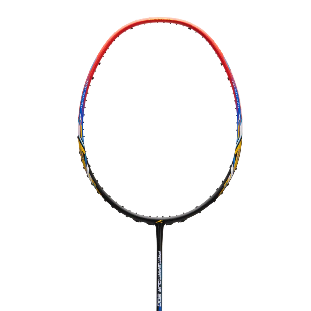 HNDRD Primearmour 800 Pre-Strung Badminton Racket - Professional Carbon Fiber Shuttlecock Racket for Indoor & Outdoor Sports, Training & Competitive Play