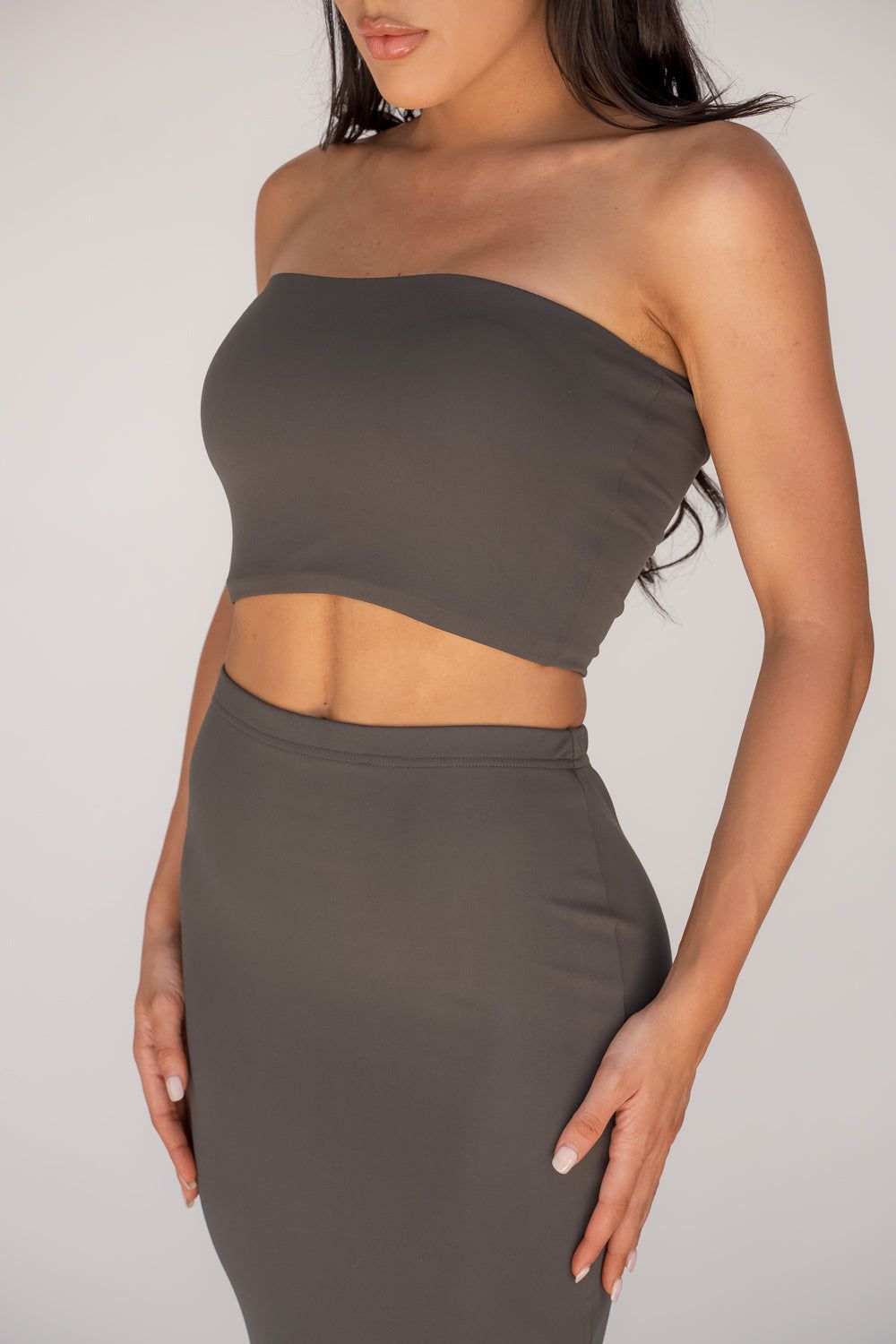 Women's Bandeau Top - Earth Tone Stretchy Comfortable Tube Top for Summer Beach, Yoga, and Casual Wear