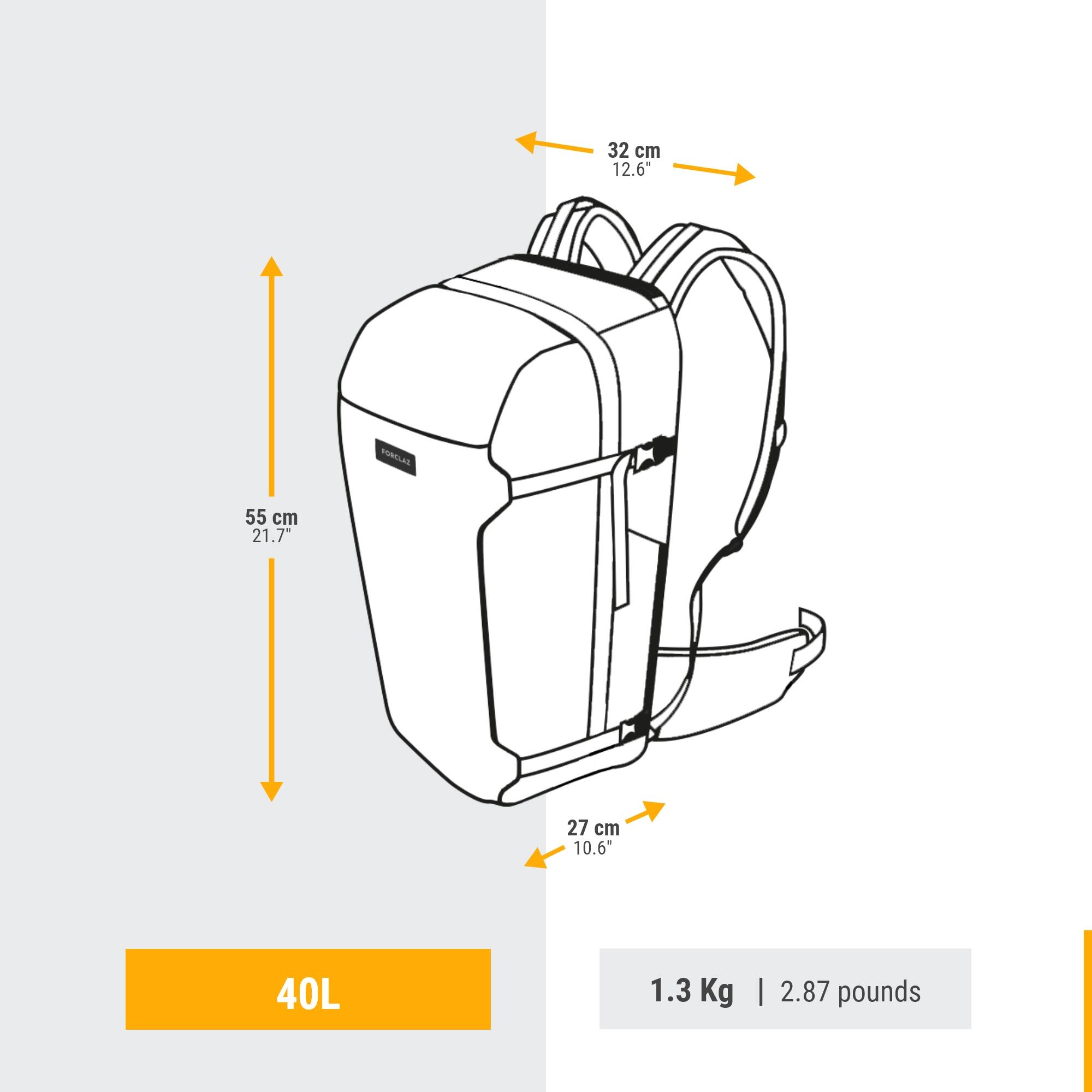 Forclaz Travel 500 40L Organizer Backpack - Lightweight Hiking & Camping Gear for Outdoor Adventures