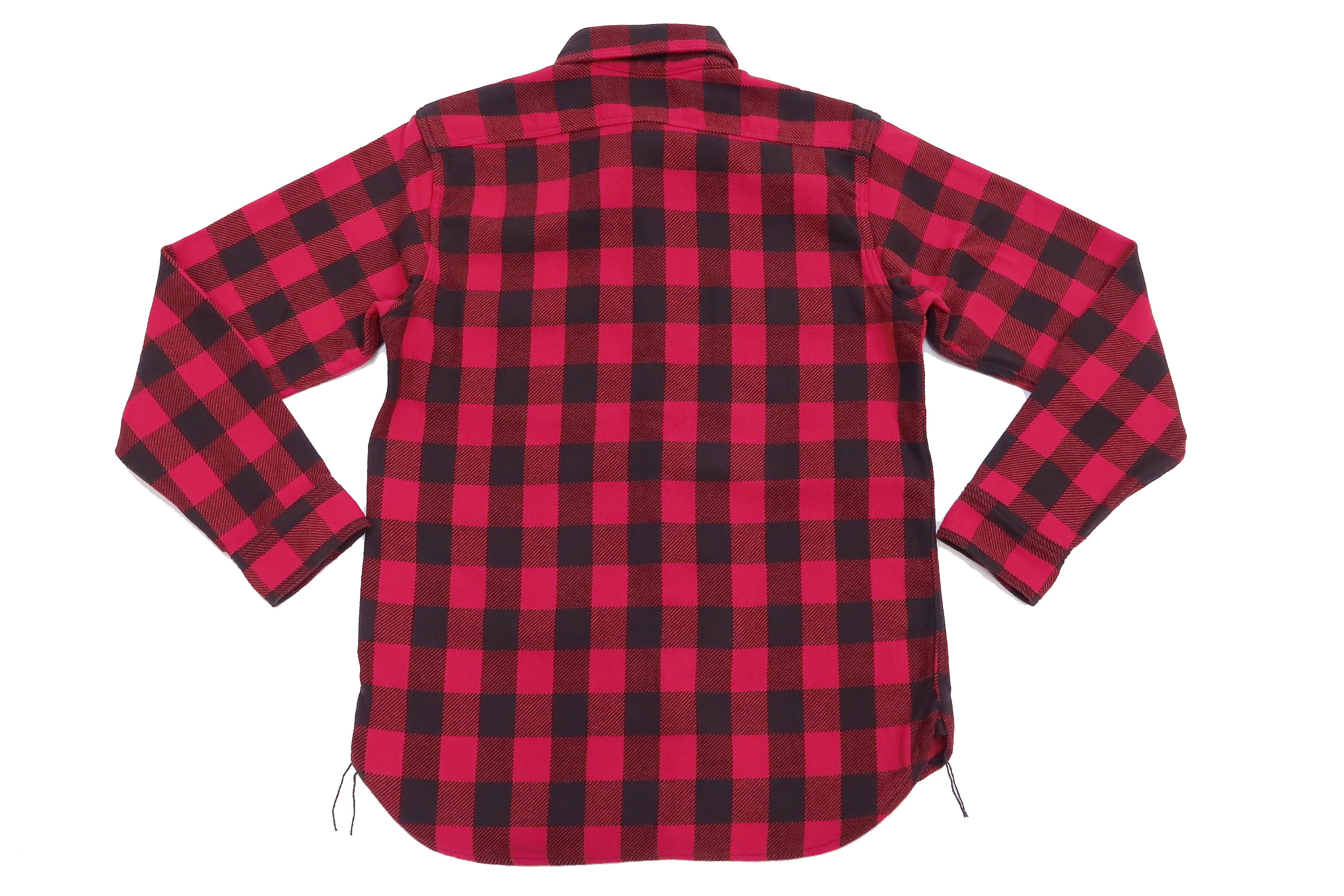 Steve McQueen Buffalo Plaid Long Sleeve Button-Up Shirt for Men - Red/Black Flannel Shirt TMS2207 - Casual Wear & Vintage Style Fashion