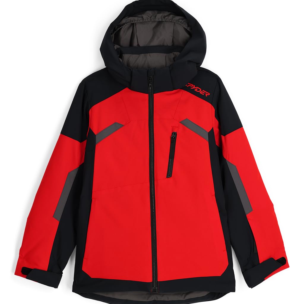Spyder Boys Leader Insulated Ski Jacket - Waterproof Winter Coat for Kids - Warm Snow Jacket for Skiing, Snowboarding & Outdoor Activities
