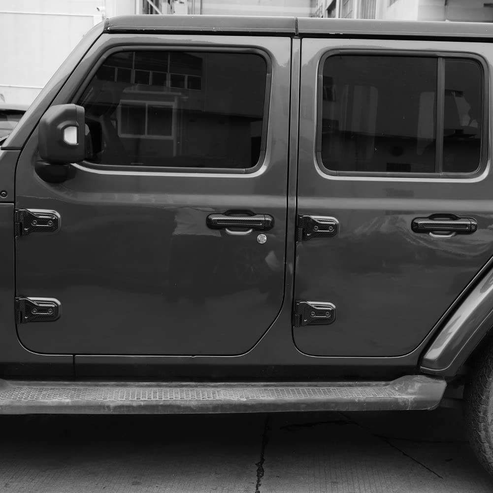 CheroCar 22-Piece Jeep Wrangler JL & JLU Accessories Kit - Hood/Door Hinge Covers, Handle Inserts, Rear Window Hinge Protectors & Wiper Covers (2018+ Models) | Durable Exterior Protection for Off-Road Adventures & Daily Driving