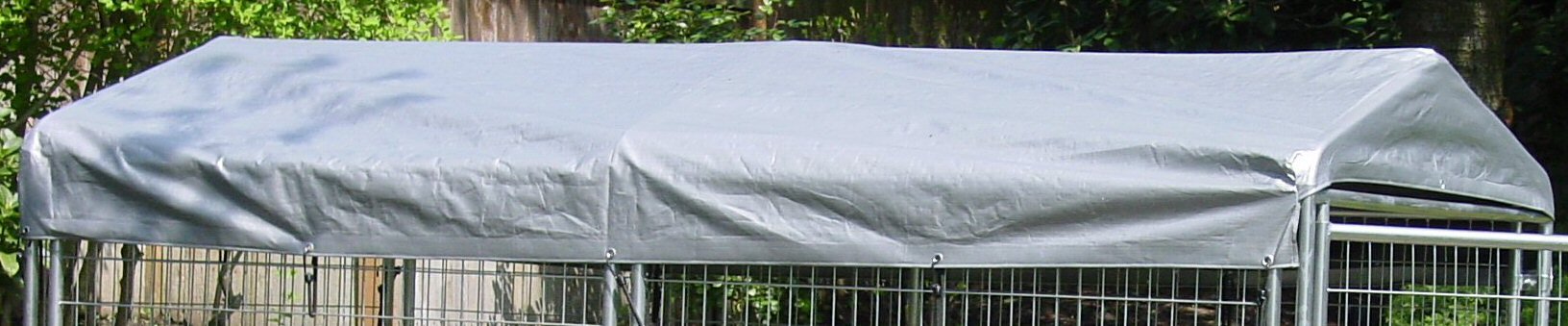 Large All-Season Waterproof Dog Run Cover & Roof - Perfect Fit for 5ft x 15ft Outdoor Dog Cages & Pens | Durable Shelter for Rain, Snow & Sun Protection | Ideal for Backyard, Kennel & Pet Play Areas