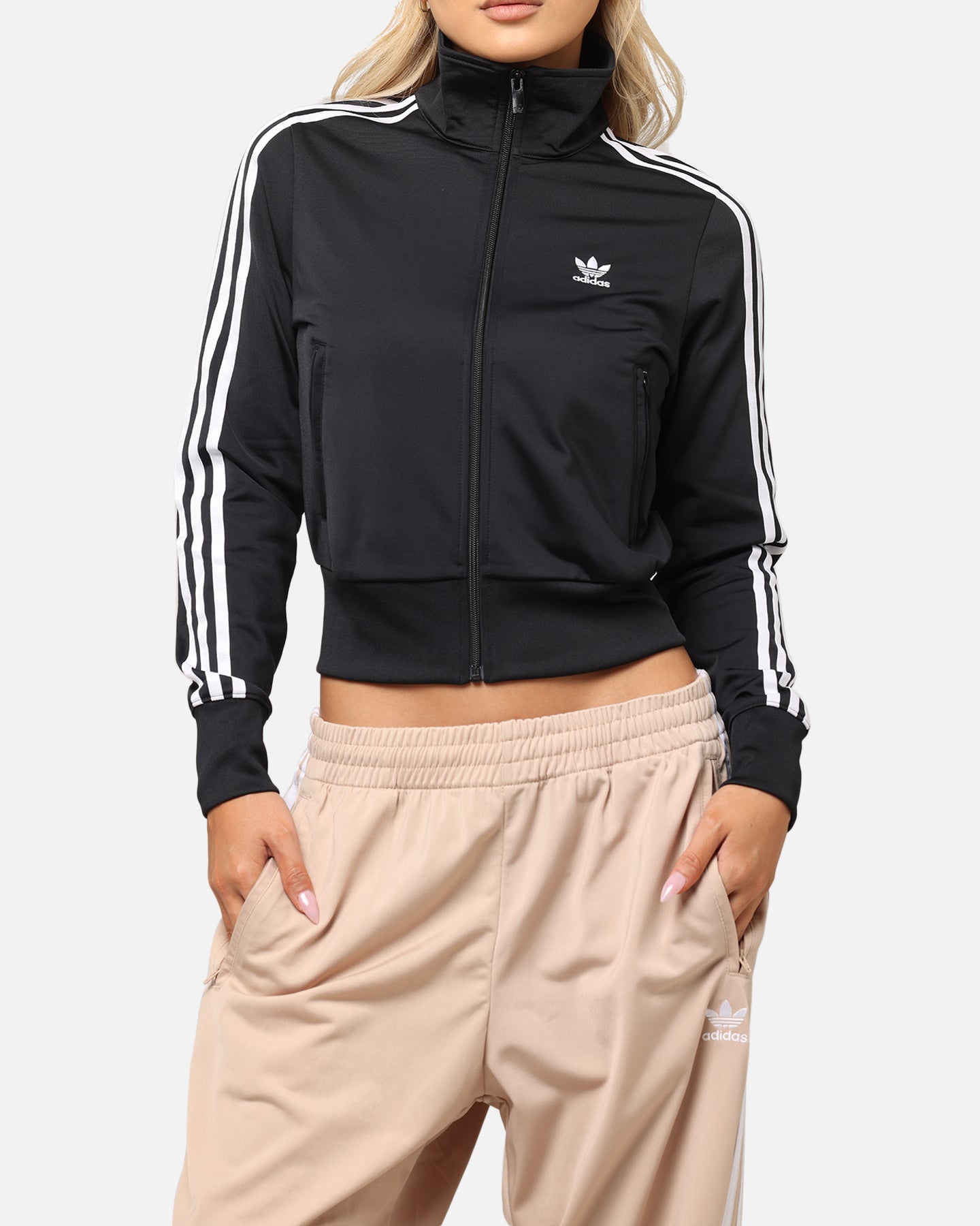 Adidas Women's Adicolor Classics Firebird Track Jacket - Black Athletic Top for Running, Gym & Casual Wear