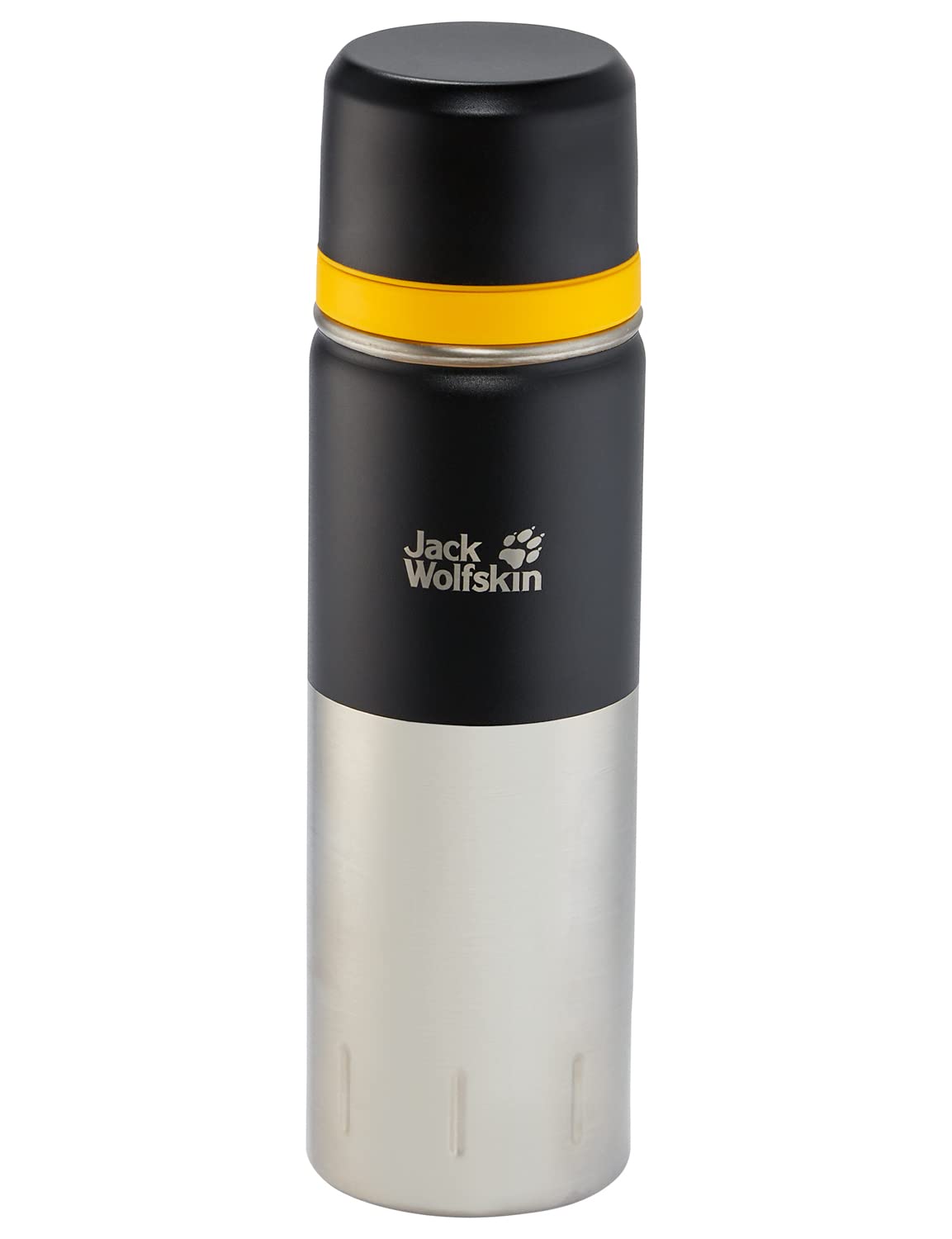 Jack Wolfskin Insulated Stainless Steel Vacuum Flask - 20oz Leakproof Water Bottle for Hiking, Camping & Outdoor Adventures