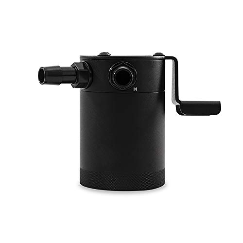 Mishimoto MMBCC-MUS4-15PBE Baffled Oil Catch Can Kit - PCV Compatible with 2015+ Ford Mustang EcoBoost (Black) | Engine Protection & Performance Upgrade for Daily Driving & Track Use