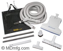 30ft Deluxe Vacuum Cleaner Kit with TurboCat Power Brush - Perfect for Deep Cleaning Carpets, Upholstery, and Hard Floors in Homes & Offices