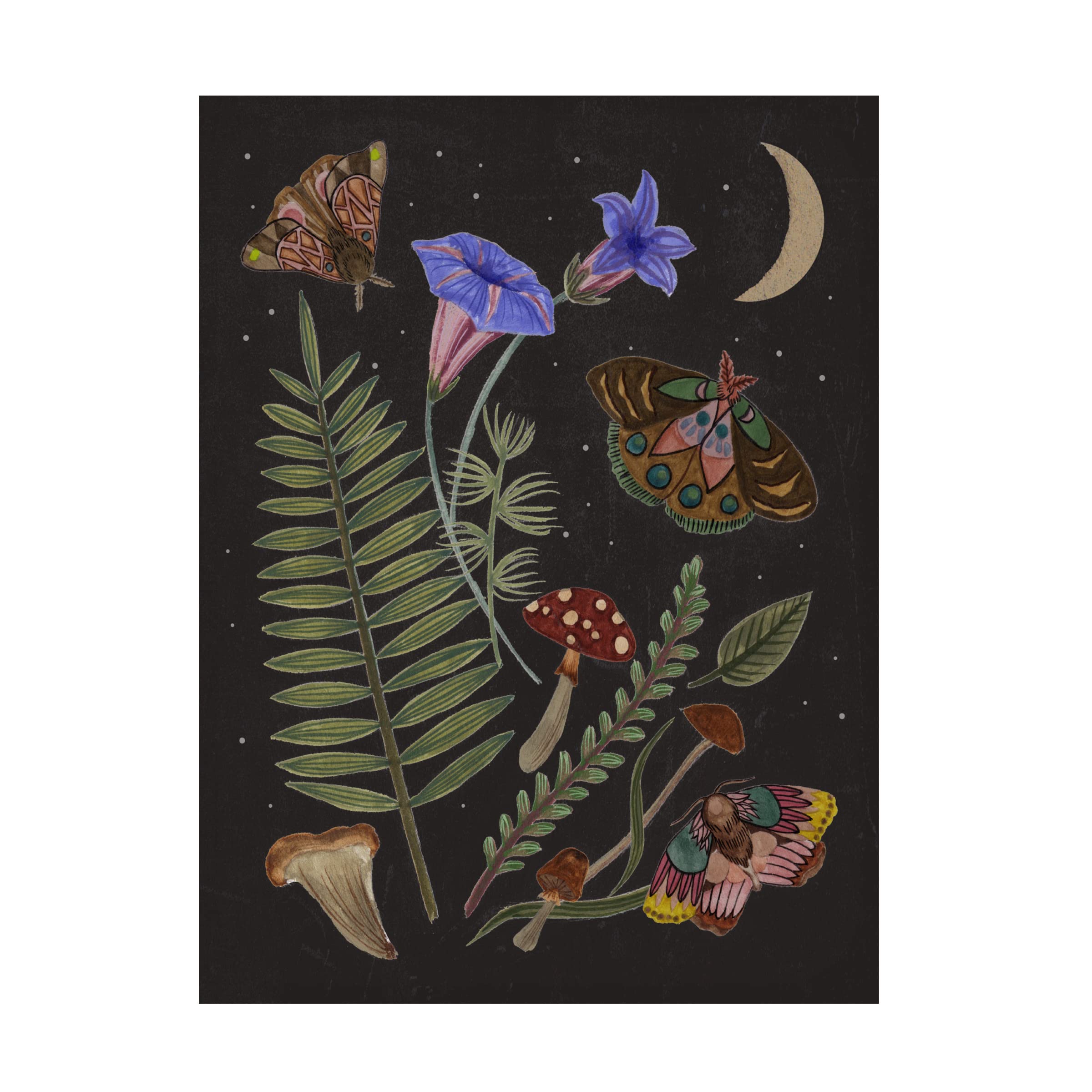 Trademark Fine Art 'Dark Forest II' Canvas Wall Art by Melissa Wang - Nature Landscape Painting for Living Room, Bedroom & Office Decor