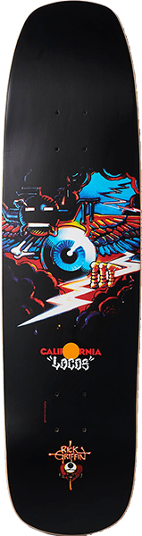Ca Locos Rick Griffin Flying Eyeball 8.25x32 Skateboard Deck Only - Perfect for Street Skating and Skatepark Tricks