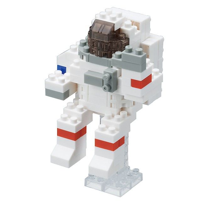Nanoblock Astronaut Building Blocks Set NBC 198 - STEM Toy for Kids & Adults - Perfect for Space Enthusiasts & Model Collectors