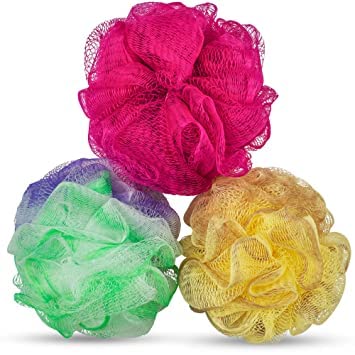 Premium Round Bath Sponge & Loofah Back Scrubber Set - 9-Piece Exfoliating Shower Essentials for Women & Men - Perfect for Body Cleansing, Dead Skin Removal & Spa Relaxation at Home