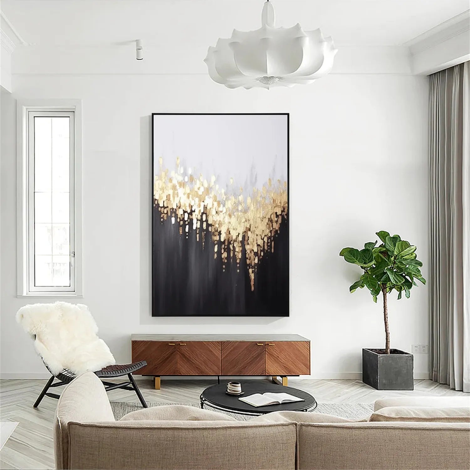 Abstract Painting #AB 233 - Modern Wall Art for Home & Office Decor - Perfect for Living Room, Bedroom, or Workspace