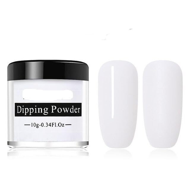 NAILWIND 10ML Acrylic Dipping Powder for French Nail Art - No UV Lamp Needed, Salon & Home Manicure Kit, Perfect Gift for Women (White) - Ideal for DIY Nails, Professional Salon Use & Special Occasions
