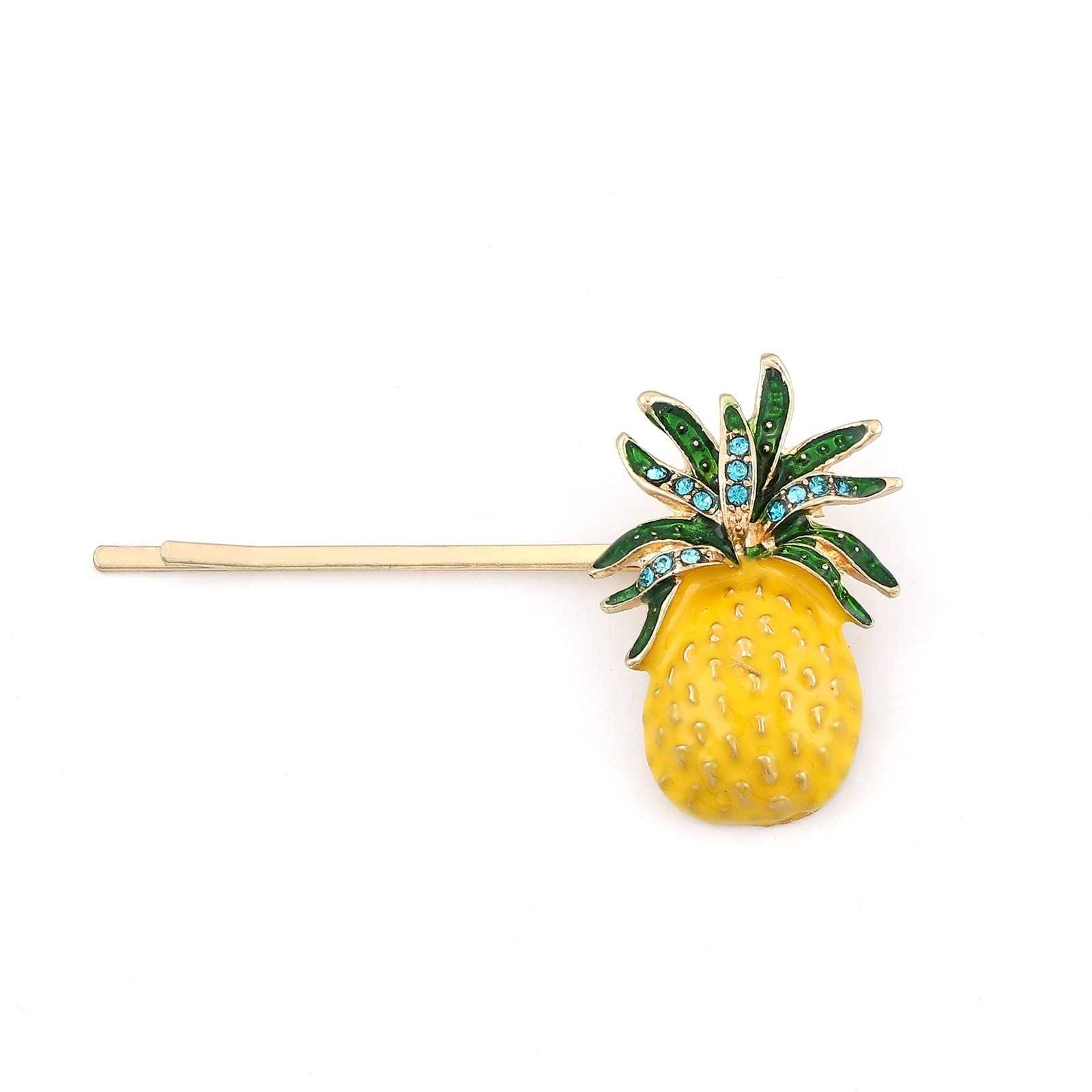 Stylish Rhinestone Pineapple Hair Clips - 4 Pack Fashionable Sectioning Clips for Short Hair, Creative Hair Styling Accessories for Women (Perfect for Parties, Weddings & Daily Use)