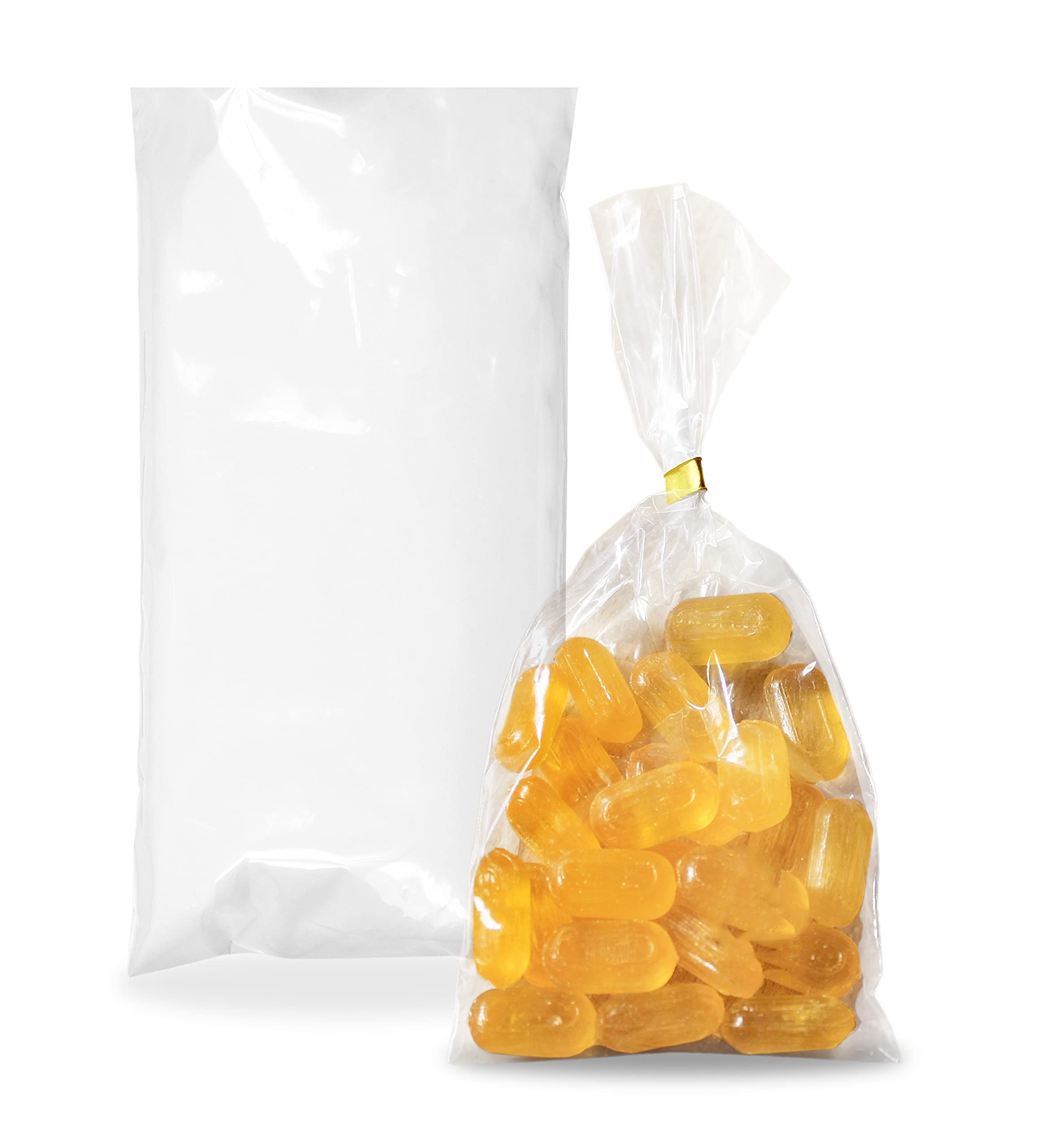 1000 Pack 6x12 Inches Clear Plastic Bags for Packaging - 4 Mil Durable Polyethylene Flat Bakery Bags with Open Top - Perfect for Popcorn, Homemade Bread, Cookies & Pastry Storage - Ideal for Bakeries, Cafes & Home Use