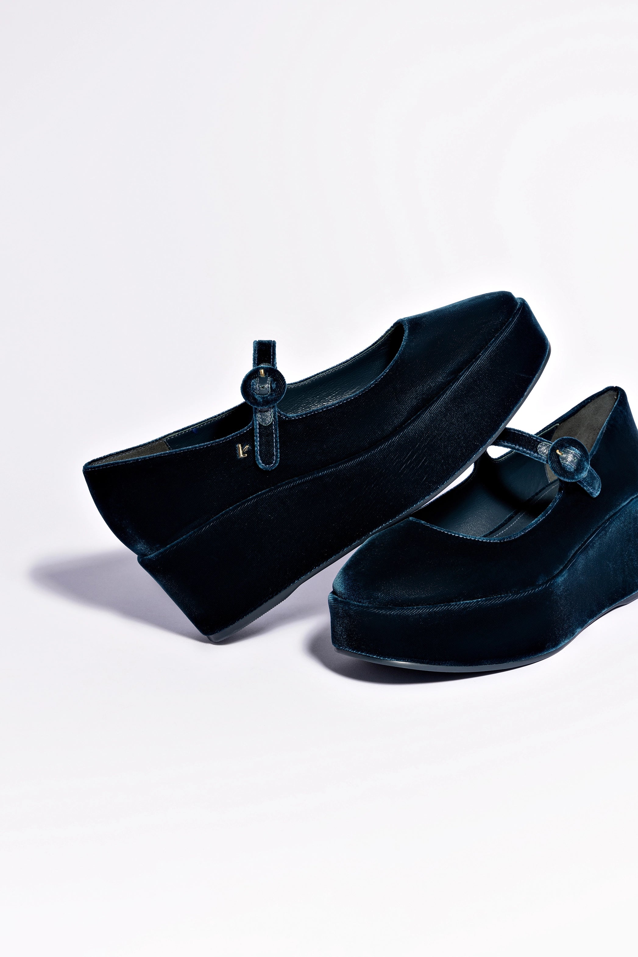 Blair Flatform Sandals in Deepsea Velvet - Comfortable Women's Summer Shoes for Beach, Vacation and Casual Outfits