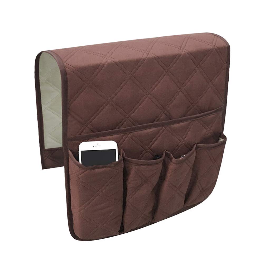 MioCloth Sofa Armrest Organizer - Universal Couch Recliner Chair Arm Cover with Storage Pockets | Hanging Organizer for TV Remote, Phone, Books, Magazines & Snacks | Perfect for Living Room, Bedroom & Home Theater Use