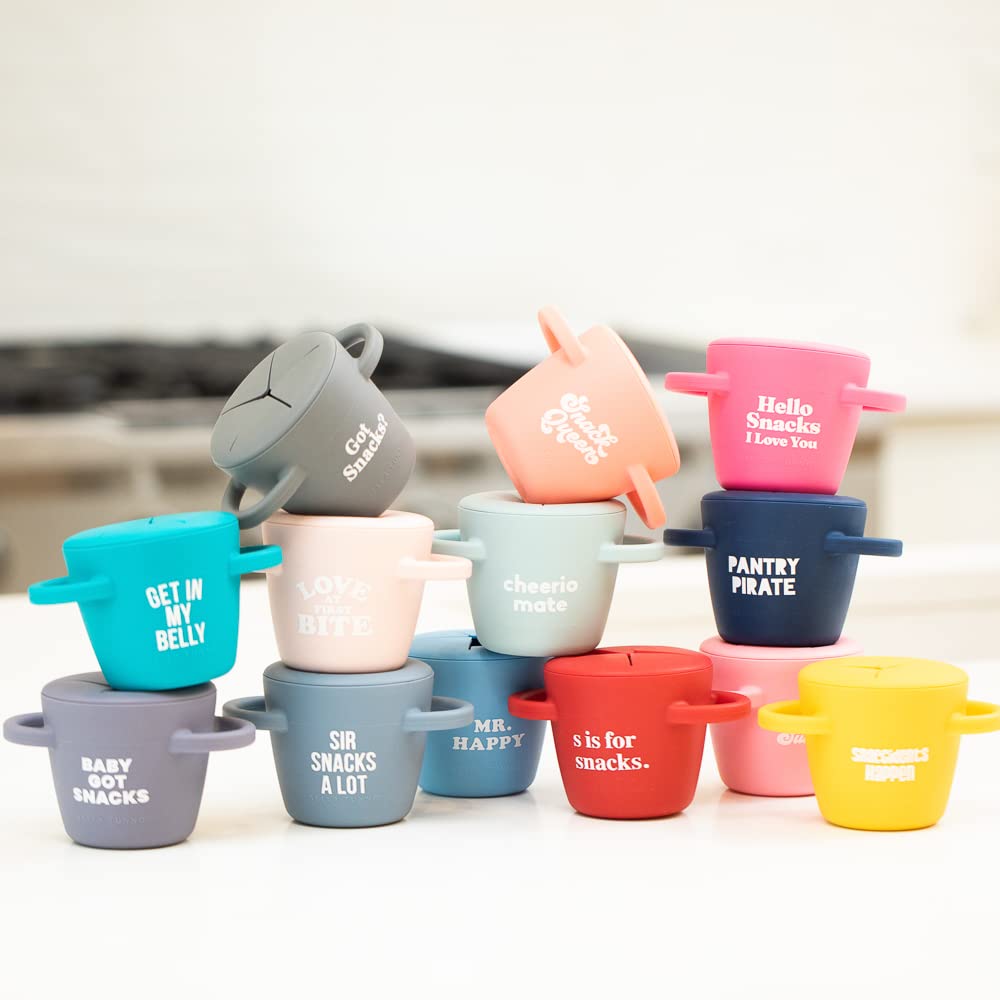 Bella Tunno No Spill Snack Cups - BPA Free Silicone Baby Food Container for Toddlers - Perfect for Travel & On-the-Go