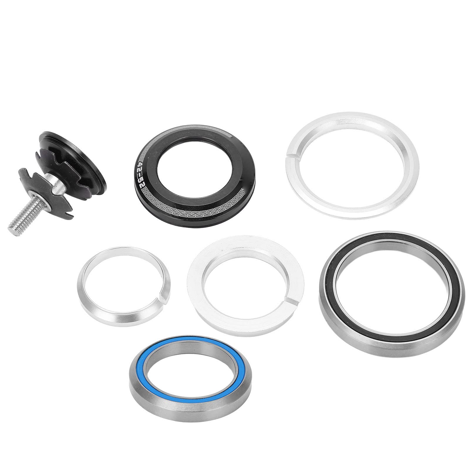Premium Bicycle Headset - Waterproof Double Bearing Design with Dustproof Bike Bearing Bowl Group for Road & Mountain Bikes (Black) | Smooth Cycling Experience for Commuting & Outdoor Adventures