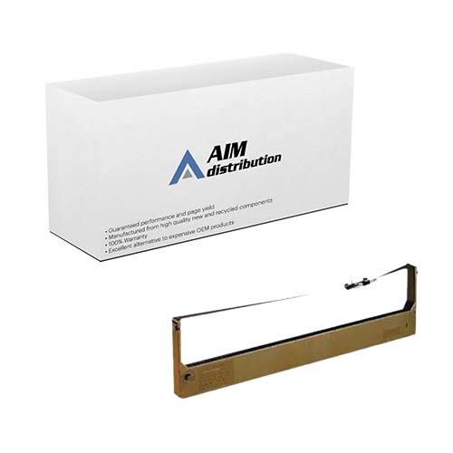 AIM Compatible P1334 Black Printer Ribbons (6-Pack) - Replacement for TallyGenicom 060097 - Ideal for Office Printing, Shipping Labels & Inventory Management