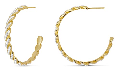 Crystal / 14K Gold Plated