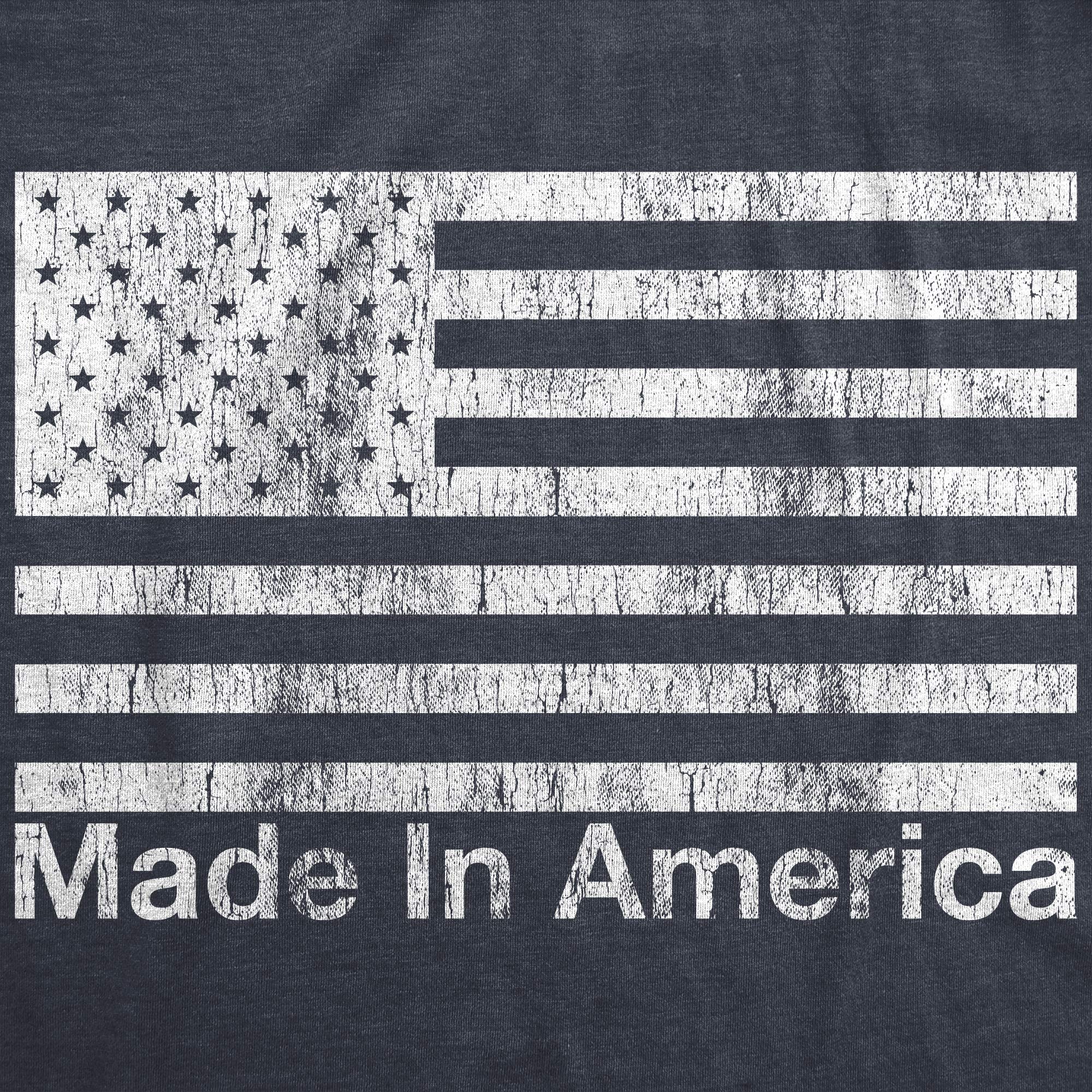 Funny Patriotic USA Flag Graphic T-Shirt for Men - American Made, Comfortable Cotton Tee - Perfect for 4th of July, BBQ Parties & Independence Day Celebrations