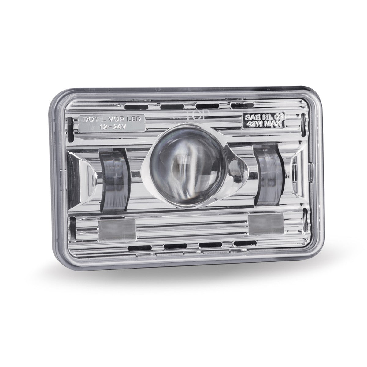 4x6 LED Projector Headlights with Heating Function - Low Beam for Improved Night Visibility - Perfect for Off-Roading, Winter Driving & Foggy Conditions