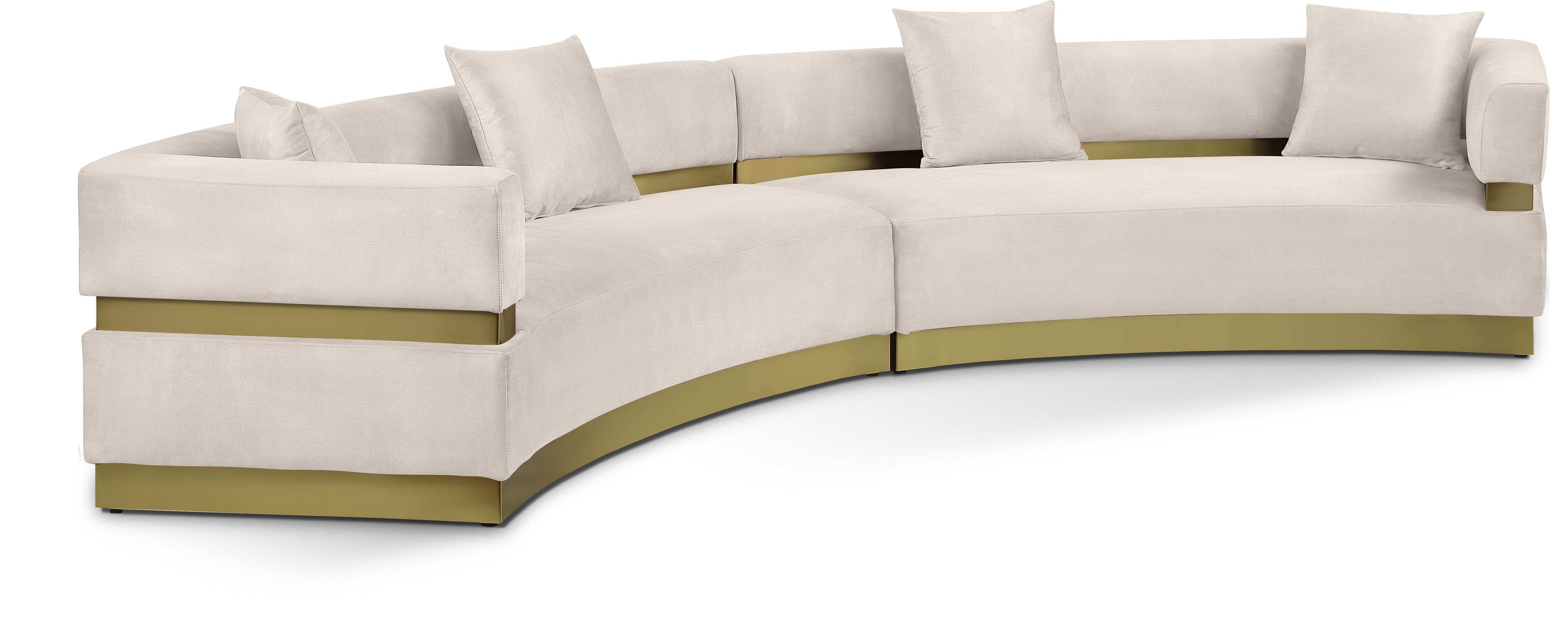 Belsa Velvet 2-Piece Sectional Sofa Set - Modern L-Shaped Couch with Soft Velvet Upholstery for Living Room, Lounge & Family Room Comfort