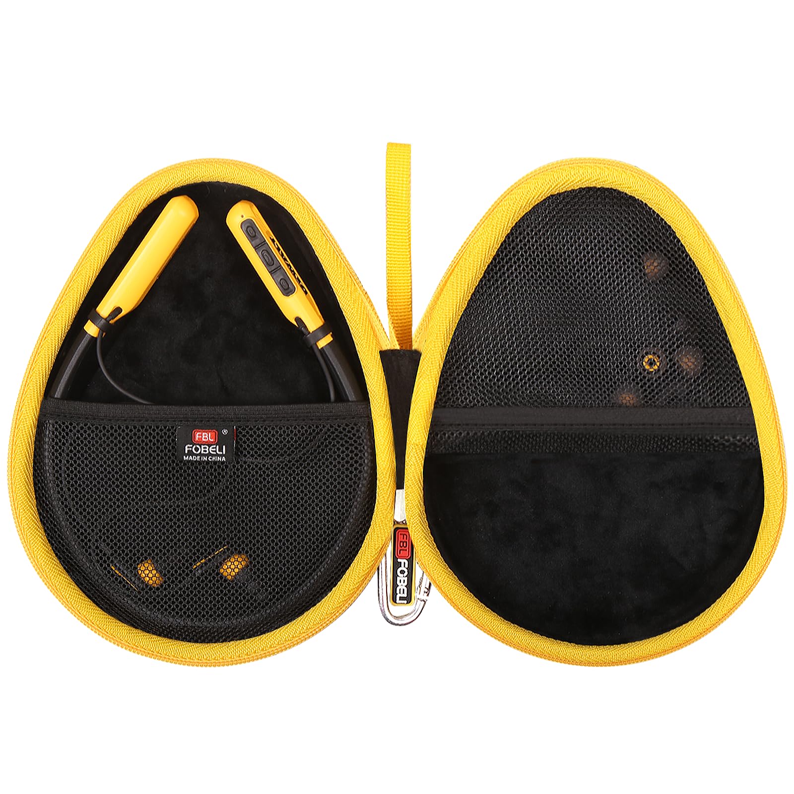 Durable Hard Carrying Case for DEWALT Wireless Bluetooth Neckband Headphones - Protective Storage for 2-in-1 Neckband Headphones with Built-in Speakers | Perfect for Construction Sites, Workshops & Outdoor Activities