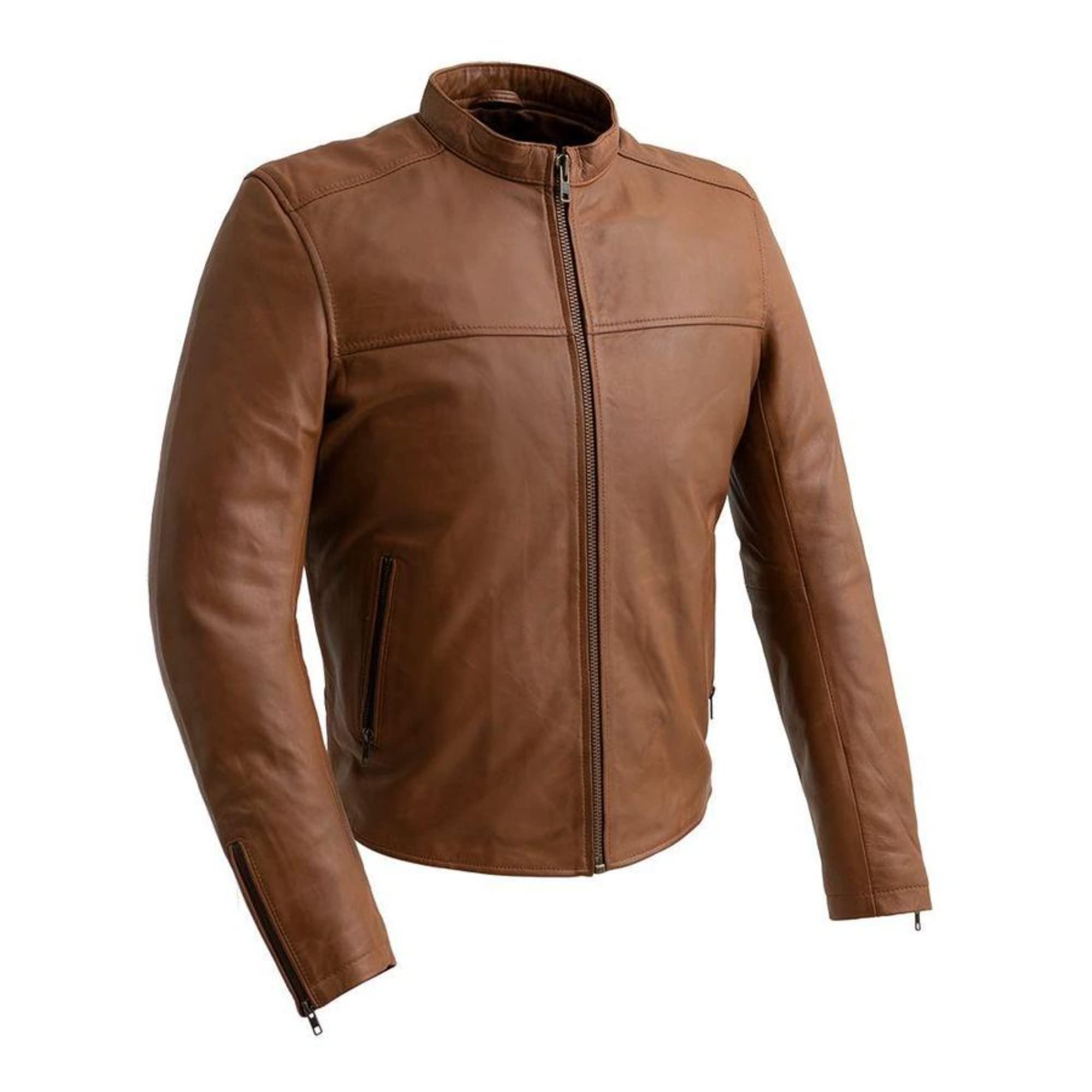 GRAYSON Men's Fashion Leather Jacket - Premium Genuine Leather Motorcycle Jacket for Men | Stylish Biker Jacket for Casual Wear, Riding & Outdoor Adventures