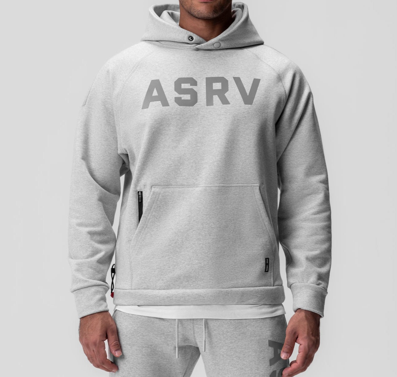 ASRV Tech Terry Weather-Ready Training Hoodie for Men - Lightweight, Moisture-Wicking Workout Jacket for Running, Gym & Outdoor Activities