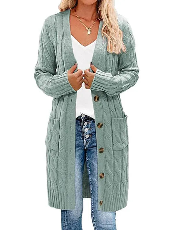 Long Twist Women's Cardigan Sweater - Soft Knit Open Front Wrap Coatigan for Fall & Winter - Perfect for Office, Date Night and Cozy Loungewear