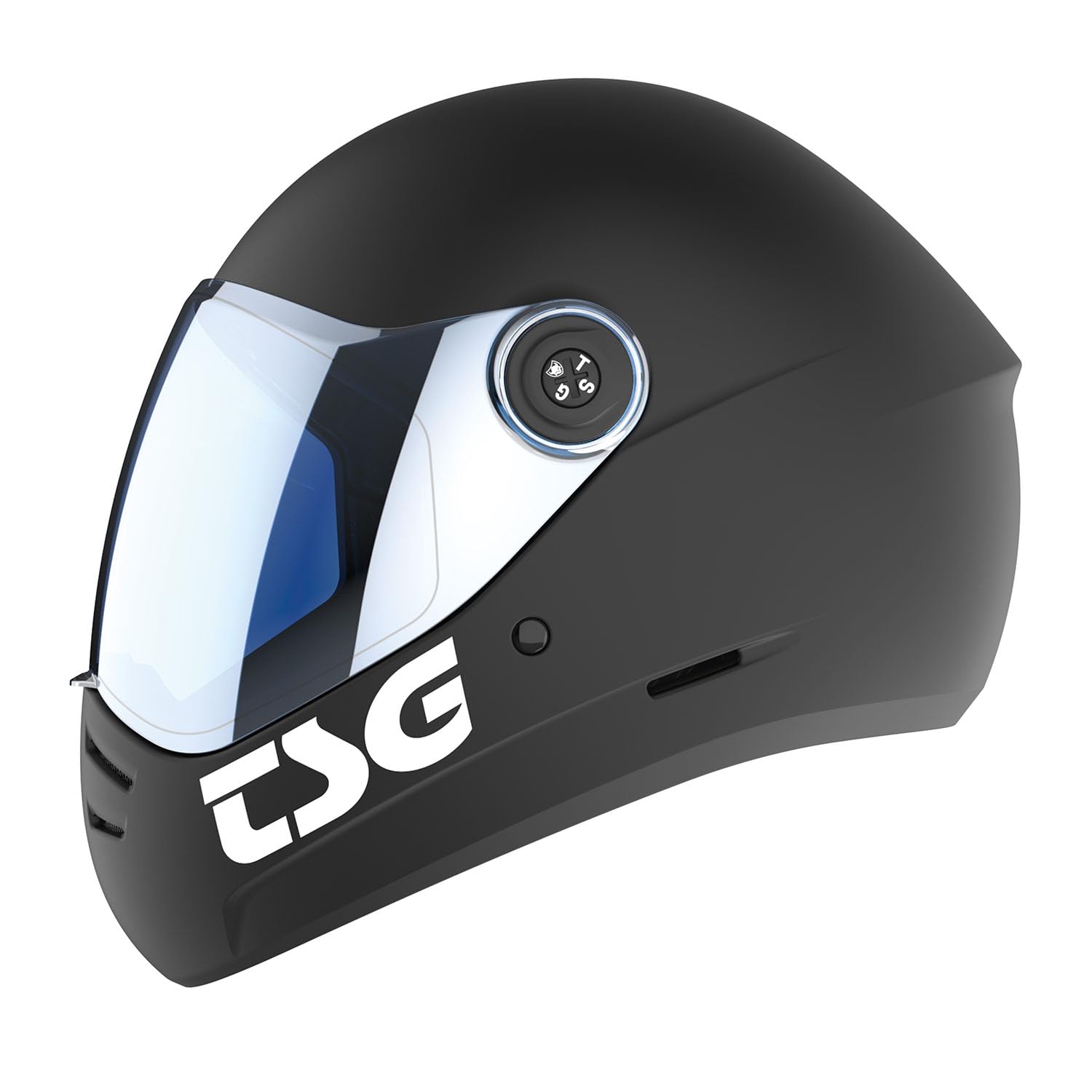 TSG Pass 2.0 Full Face Premium Helmet with Dual Visors for Downhill Skateboarding, E-Skating & Longboarding - ABS Hardshell with Nose Ports, Airflow Channels & Adjustable Cheek Pads | Perfect for High-Speed Riding, Urban Commuting & Extreme Sports Safety Gear