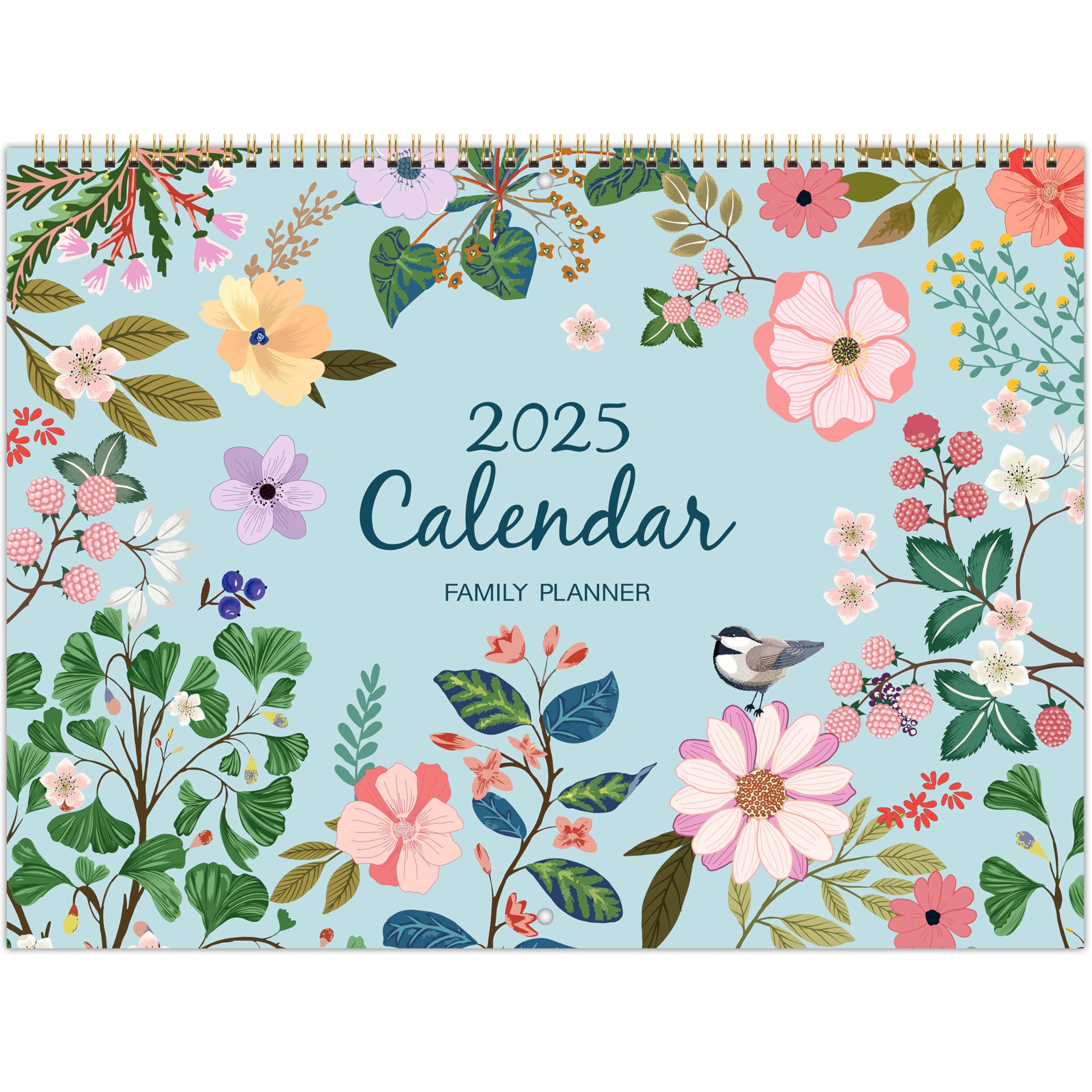 2025 Family Wall Calendar - 12 Months from January to December 2025 | 6-Column Organizer with Notes Section & Back Pocket | 39 x 29 cm Thick Paper Planner | Perfect for Home, Office & School Planning