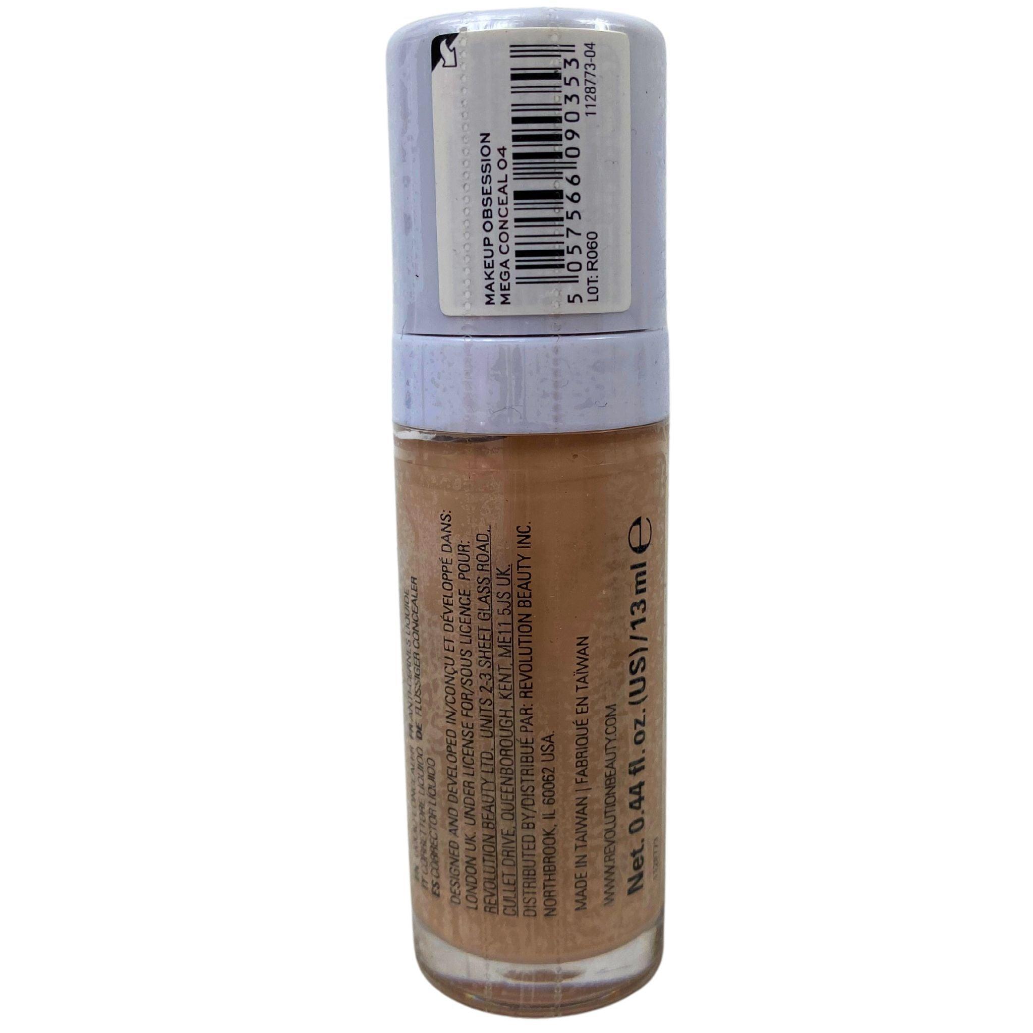 Makeup Obsession Mega Conceal Longwear Concealer 0.44oz (30 Pcs Bulk) - Full Coverage Liquid Concealer for Dark Circles, Blemishes & Acne - Perfect for Professional Makeup Artists & Beauty Salons