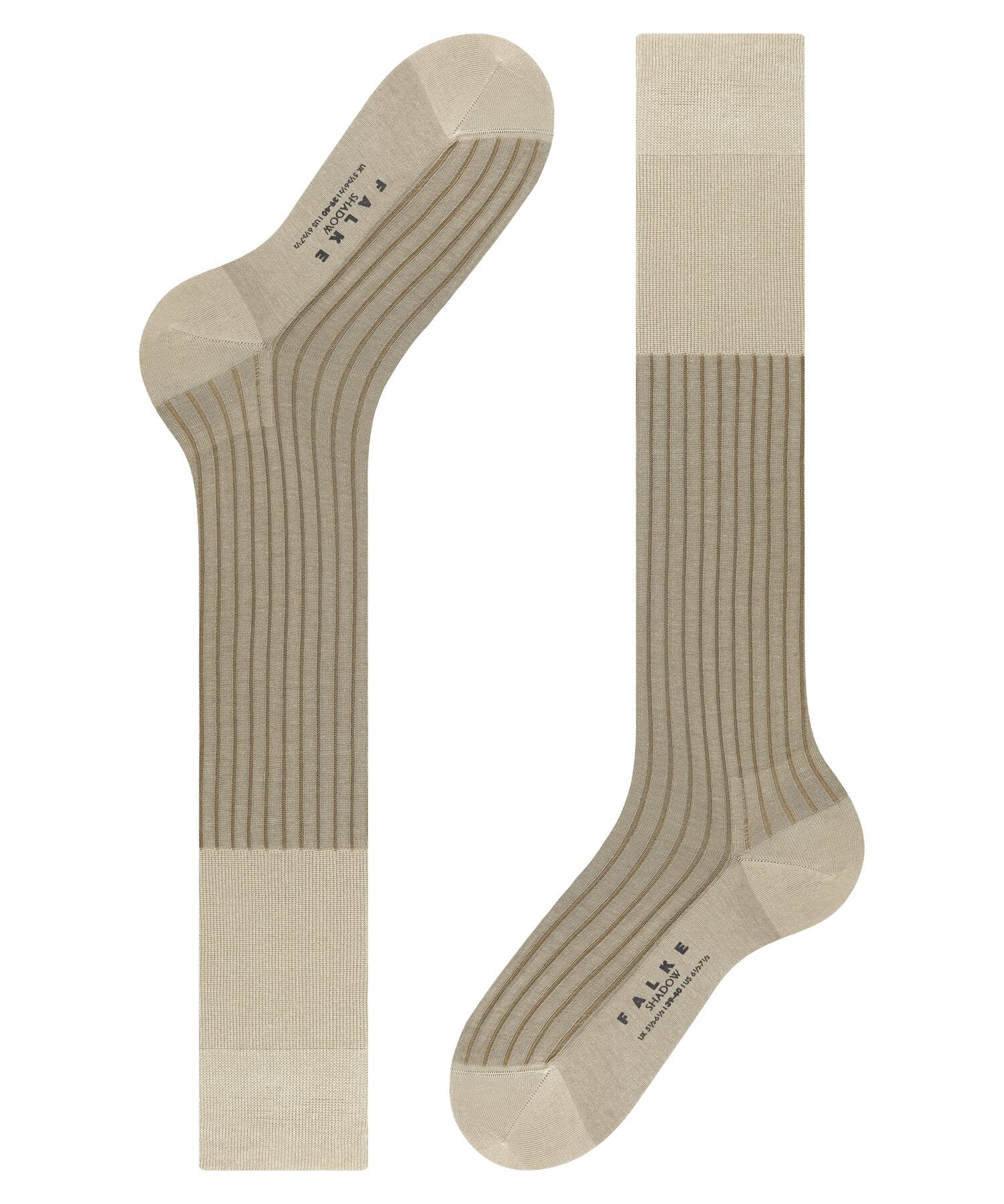 FALKE Men's Shadow Knee High Socks - Gravel Beige | Comfortable & Durable Athletic Socks for Running, Hiking & Everyday Wear