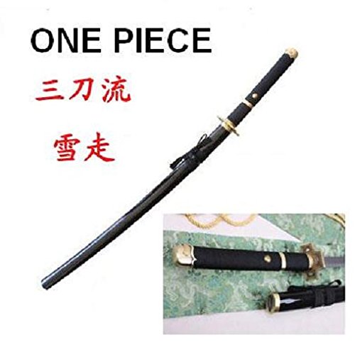 Japanese Anime ONE Piece Roronoa Zoro Sword Brush HAMON Blades - 41.1 Inch Replica Katana Set (Choose Any 3 of 4) - Perfect for Cosplay, Collection & Anime Decor