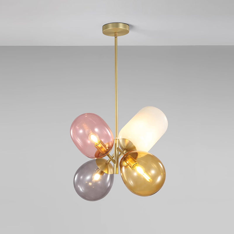 Elegant Balloon Glass Pendant Light - Modern Hanging Chandelier for Dining Room, Kitchen Island & Bedroom Decor