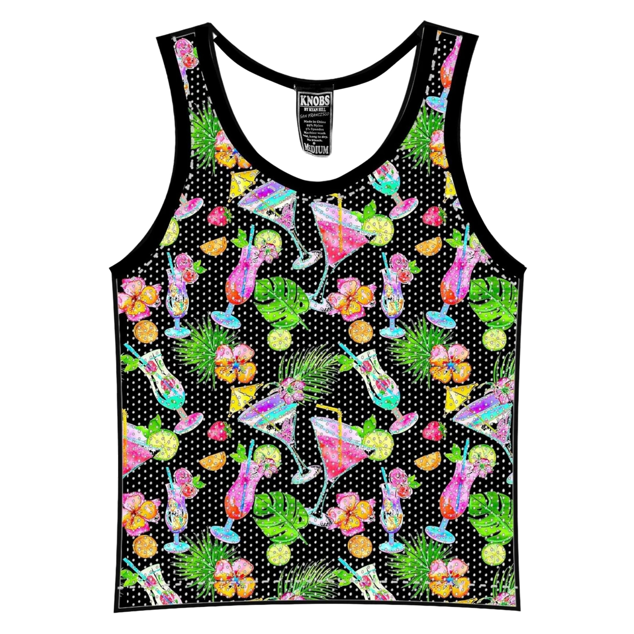Black Mesh Cocktail Tank Top for Women - Stylish & Breathable Partywear for Night Out, Club, and Summer Events