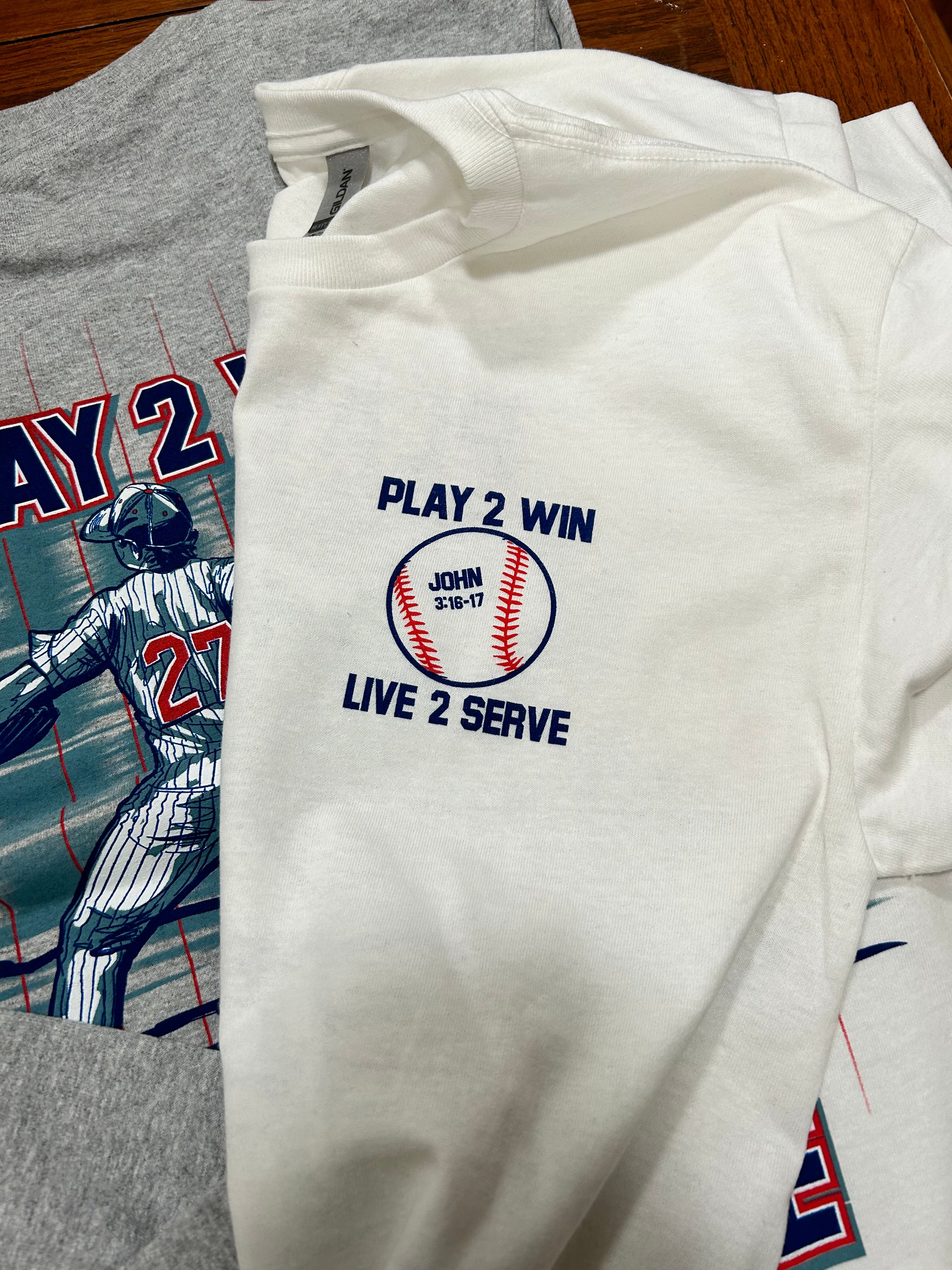 Bella Cotton Live 2 Serve Baseball Short Sleeve T-Shirt - White | Comfortable Casual Wear for Baseball, Sports & Everyday Outfits