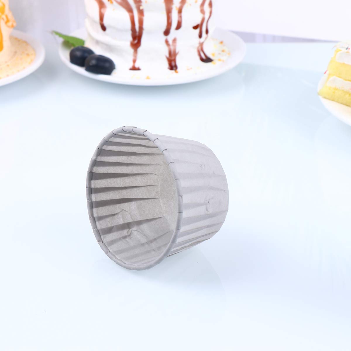 DOITOOL 50-Pack Foil Tulip Cupcake Liners - Premium Baking Cups for Muffins, Cupcakes & Mini Desserts - Perfect for Birthday Parties, Baking Supplies & Home Kitchen Use