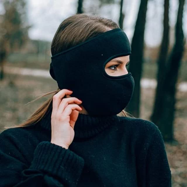 Geeylly Winter Fleece Mask - Warm & Soft Face Cover for Cold Weather - Windproof & Breathable Balaclava for Skiing, Snowboarding & Outdoor Activities