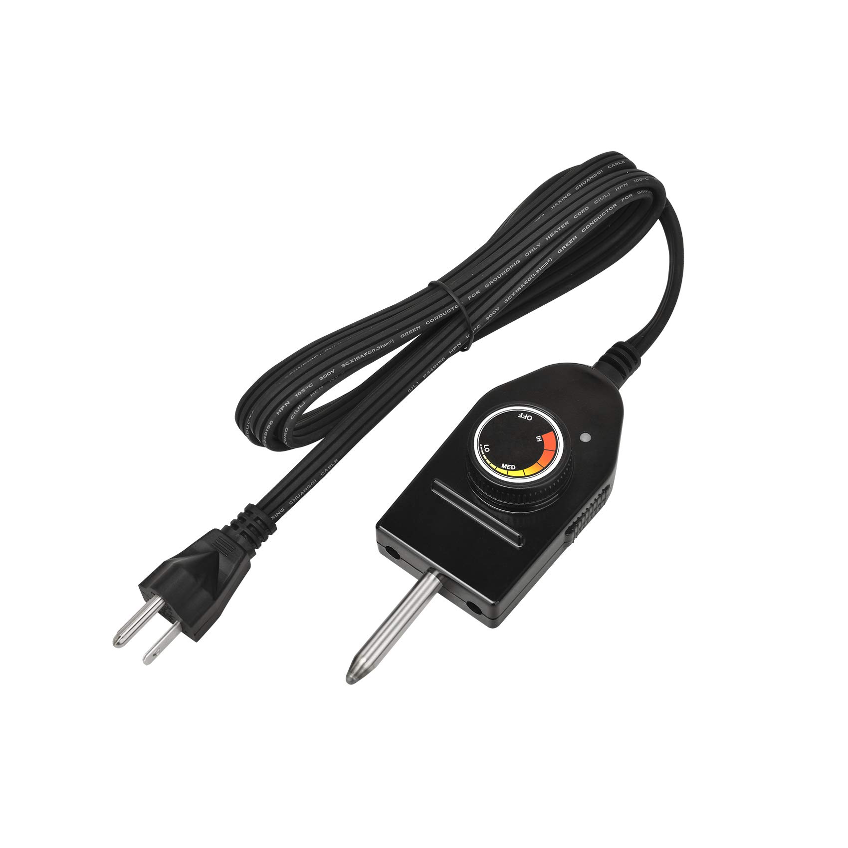 Stanbroil Replacement Power Cord with Thermostat Control for Electric Smoker & Grill Heating Element - Compatible with Stanbroil Models (Perfect for Backyard BBQ, Smoking Meat & Outdoor Cooking)