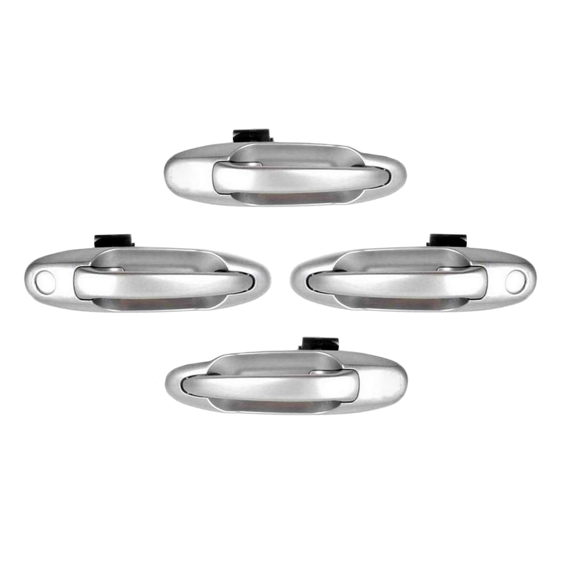 **ADVANCE IGNITION Front & Rear Left Right Outside Door Handle Set (4PCS) - Compatible with Toyota Tundra & Sequoia 2001-2007 - 1C8 Lunar Mist - Perfect for Replacement & Car Maintenance**
