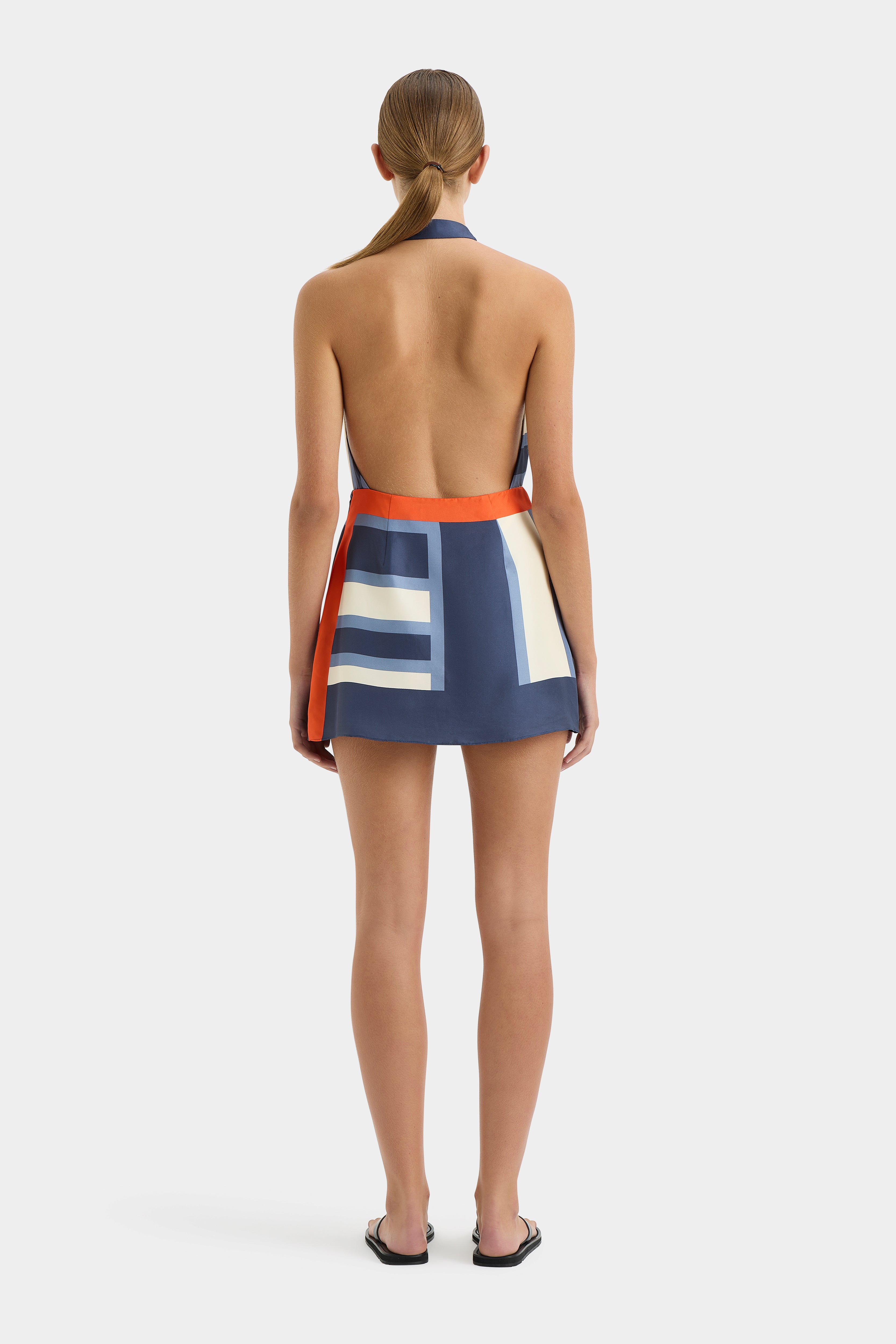 Sexy Dazed Wrap Halter Mini Dress for Women - Summer Beach Party, Club Night Out, Date Night Outfit