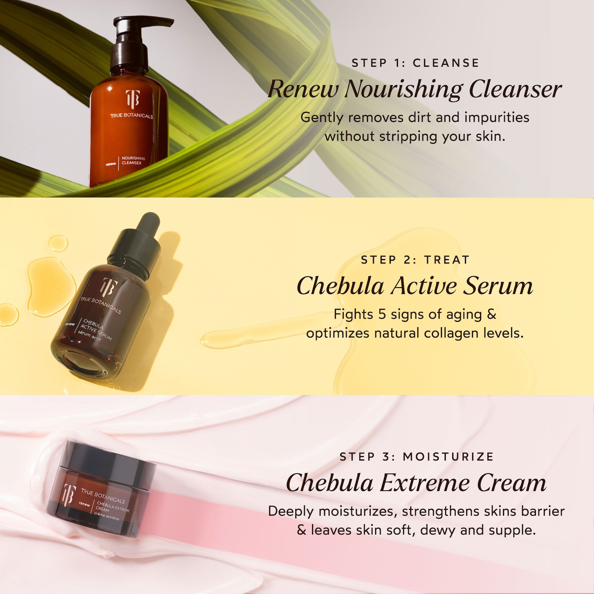 Deep Hydration Renewal 3-Piece Skincare Set - Daily Moisturizing Essentials for Dry Skin | Morning & Night Routine